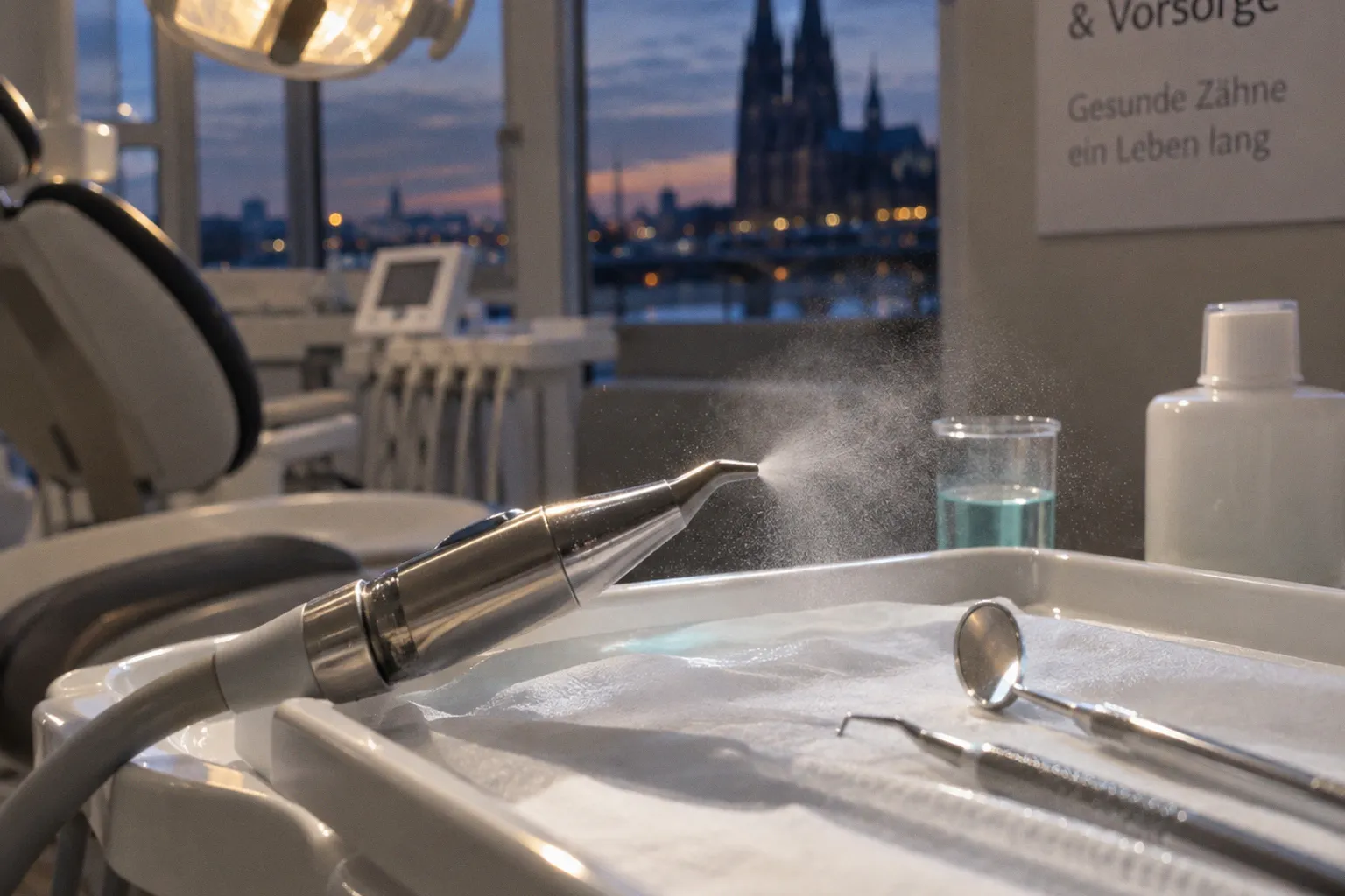 Air-Flow Zahnreinigung: Lohnt sich der Aufpreis für das Pulverstrahlverfahren?