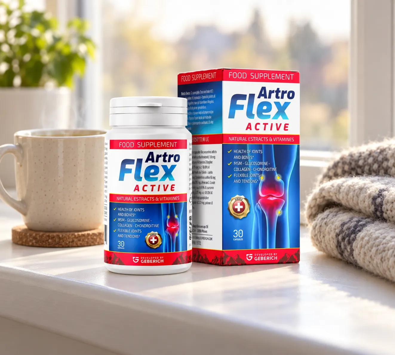Artroflex Active — Verpackung im Alltag