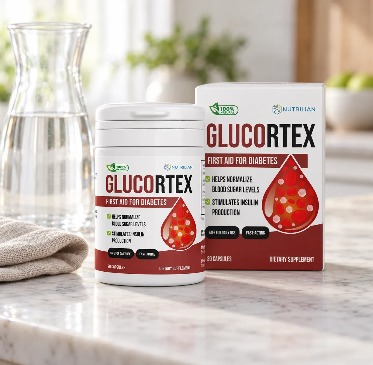 Glucortex — Verpackung im Alltag