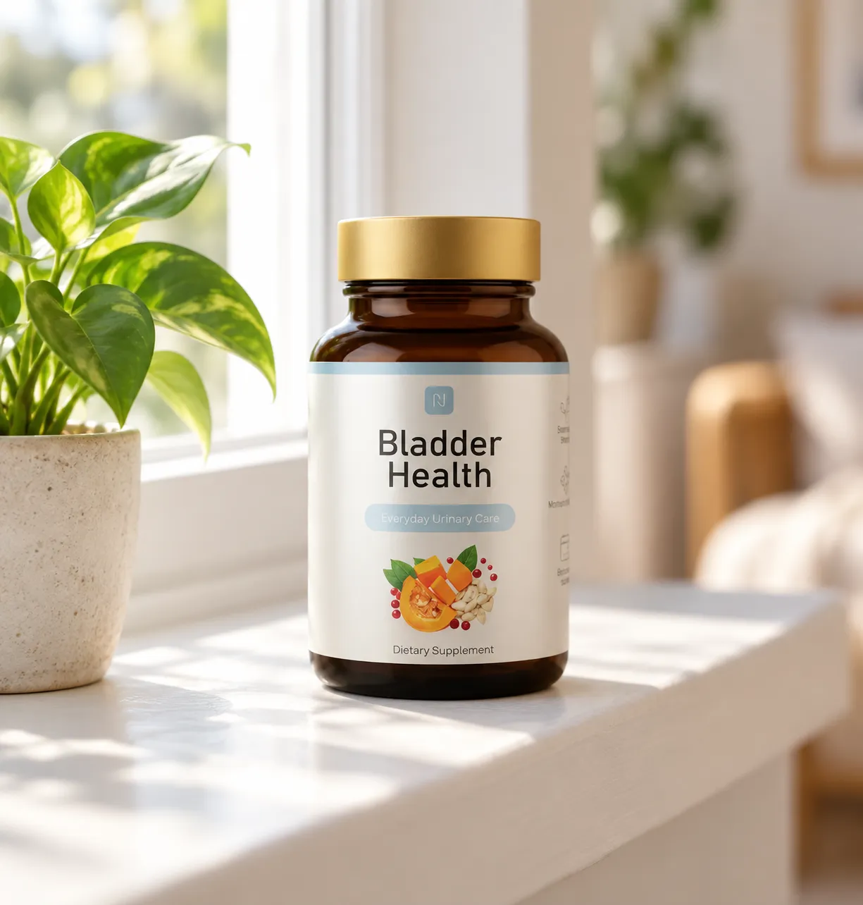 Bladder Health — Verpackung im Alltag