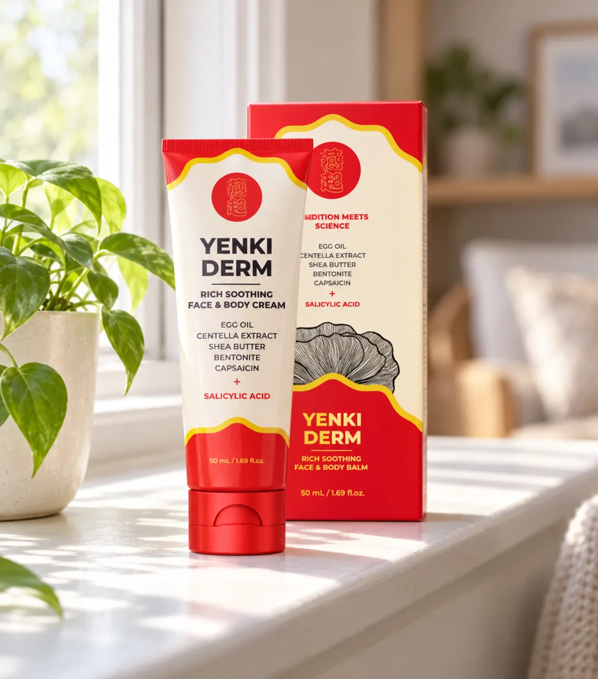 Yenki Derm — Verpackung im Alltag