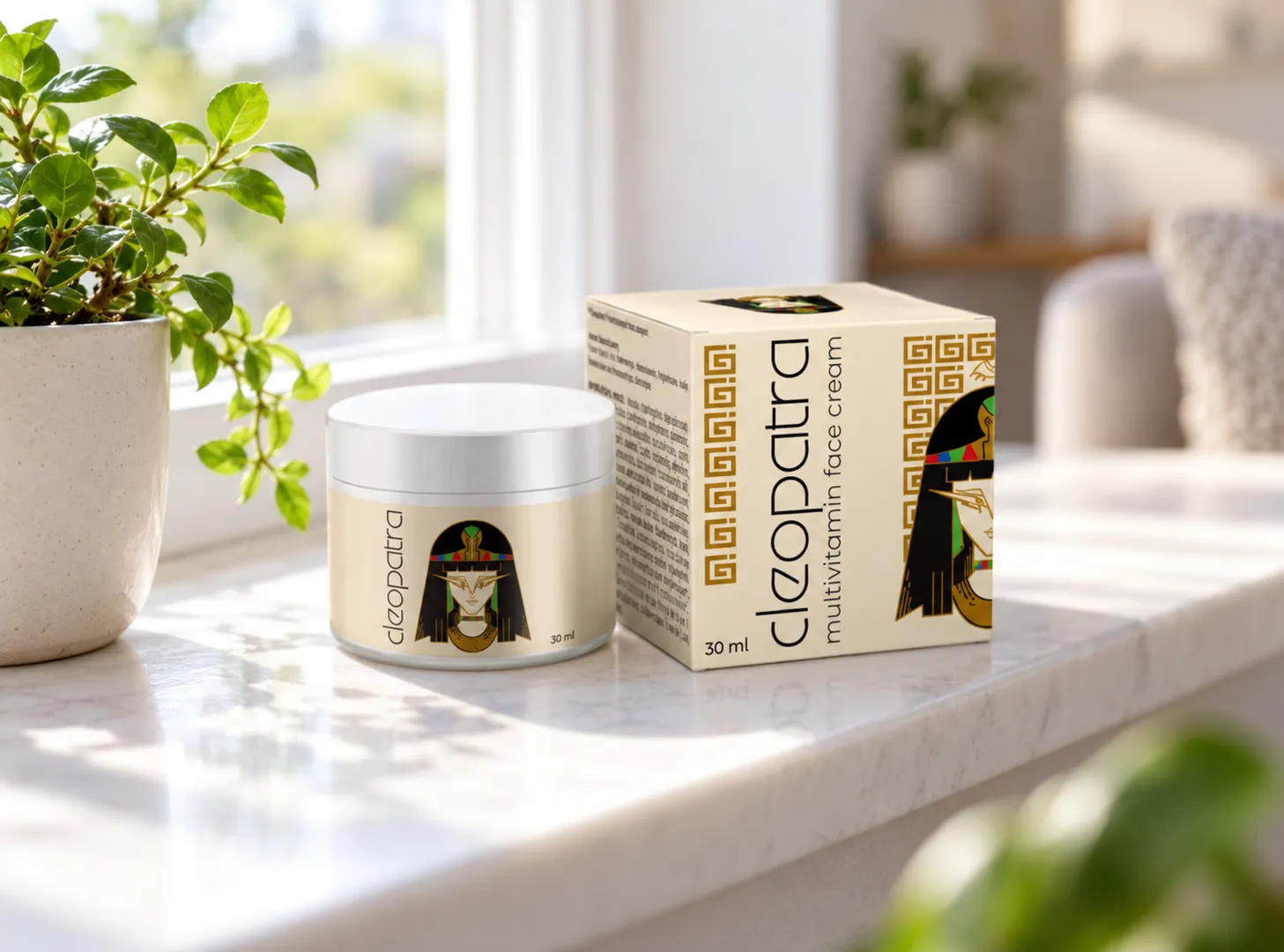 Cleopatra cream — Verpackung im Alltag