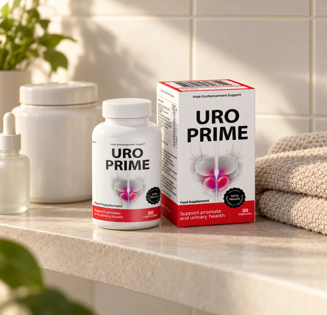 UroPrime — Verpackung im Alltag