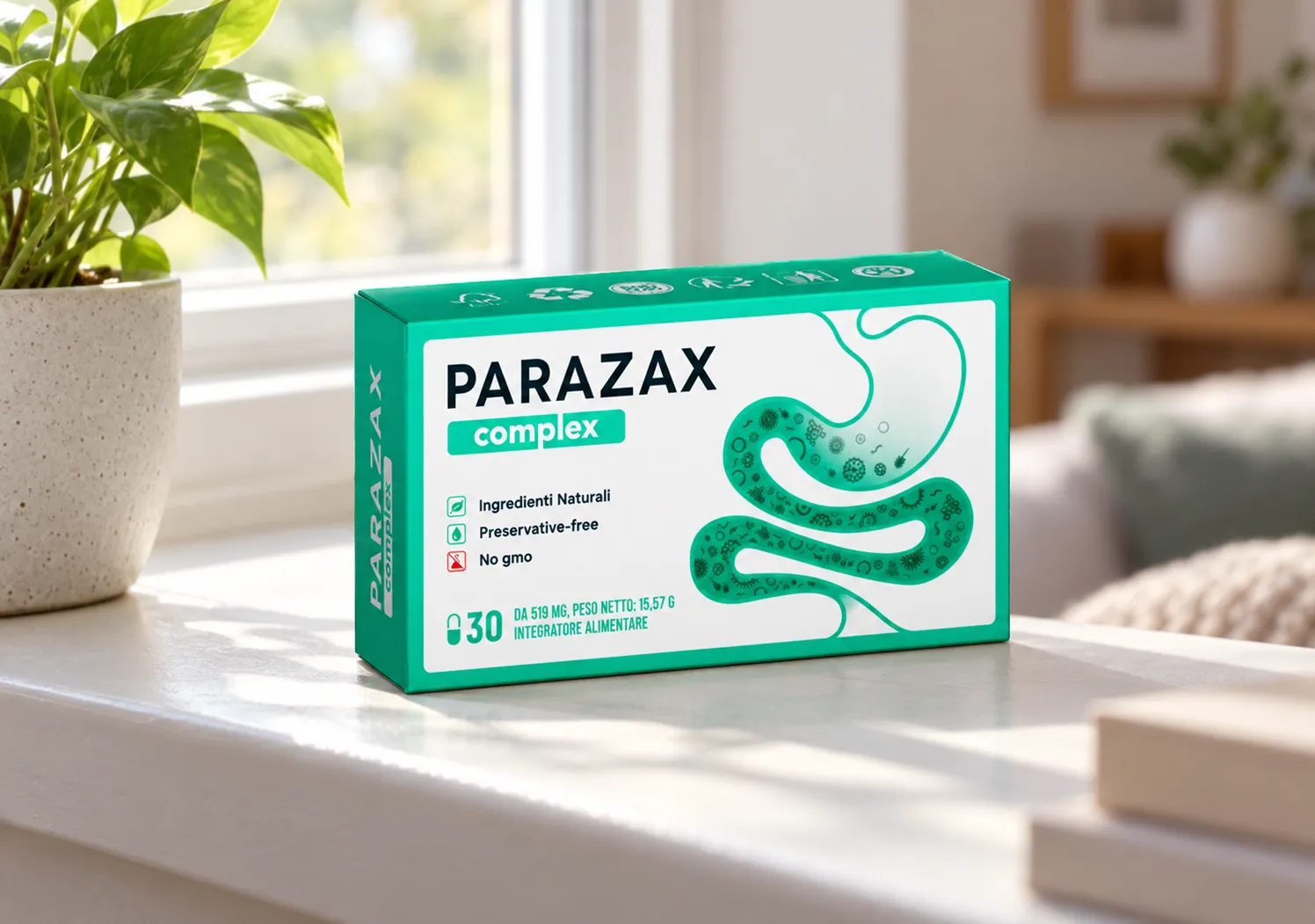 Parazax — Verpackung im Alltag